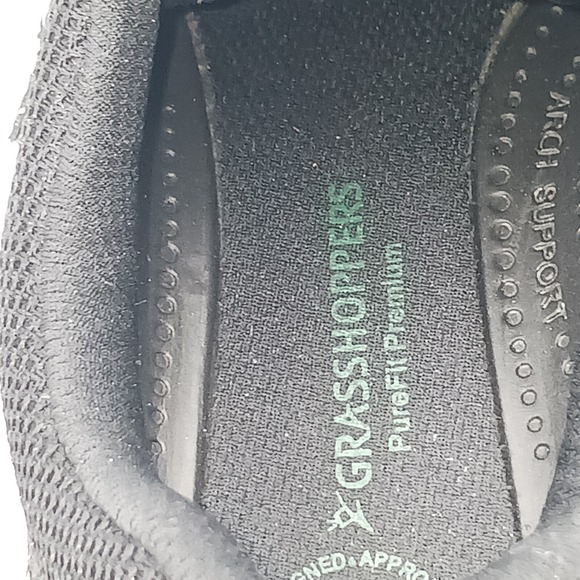 Grasshoppers‎ Shoes Womens 10 M Lace Sneakers Black Fabric EH32347 - Picture 8 of 14